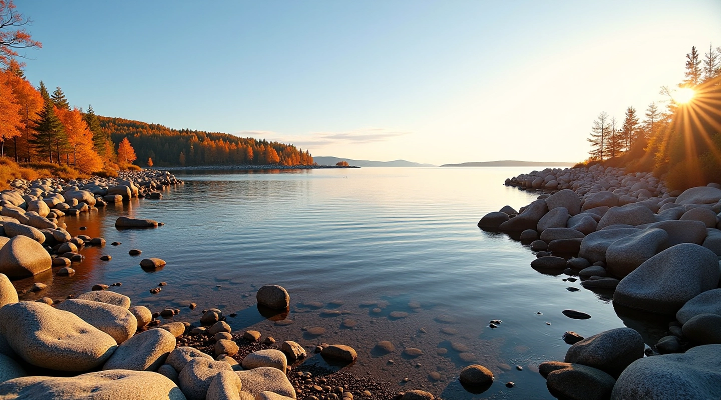 Vanapaganamaa meri Saaremaa lähedal, sügisesed värvid ja rahulik rannik